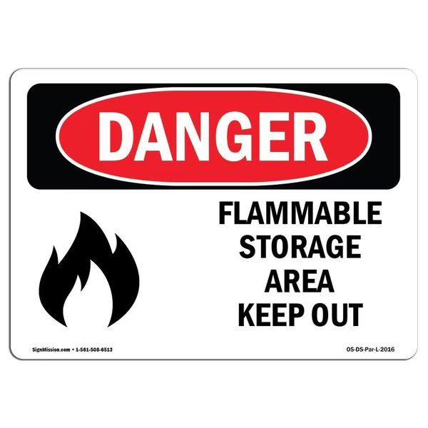 Safety Sign, OSHA Danger, 7